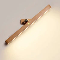 Thumbnail for Touch Dimmable Wooden Mirror Light - USB Rechargeable - Casatrail.com