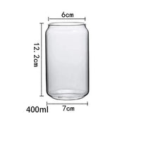 Thumbnail for Transparent Glass Cup with Straw - Casatrail.com