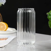 Thumbnail for Transparent Glass Cup with Straw - Casatrail.com