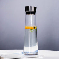 Thumbnail for Transparent Glass Juice Jug 900 - 1800ML with Stainless Steel Lid - Casatrail.com