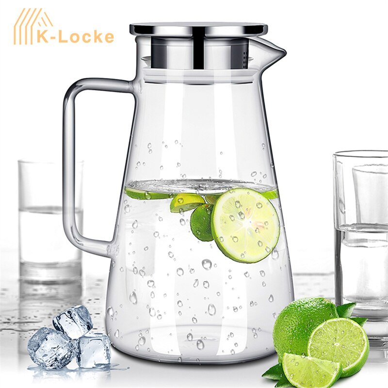 Transparent Glass Kettle with Large Capacity for Tea and Coffee - Casatrail.com