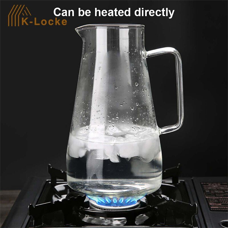 Transparent Glass Kettle with Large Capacity for Tea and Coffee - Casatrail.com