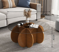 Thumbnail for Transparent Modern Glass Coffee Table - Casatrail.com