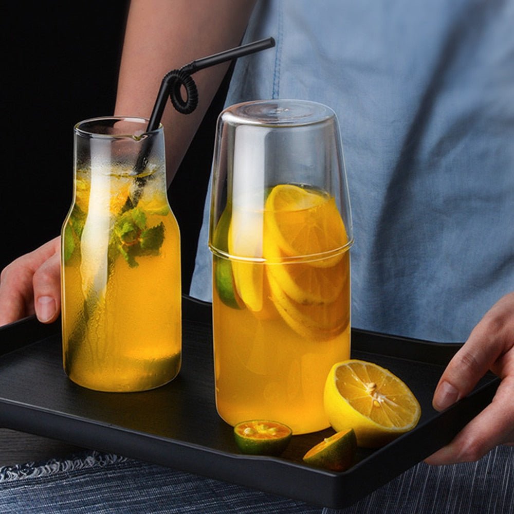 Transparent Water Carafe with Lid - Casatrail.com