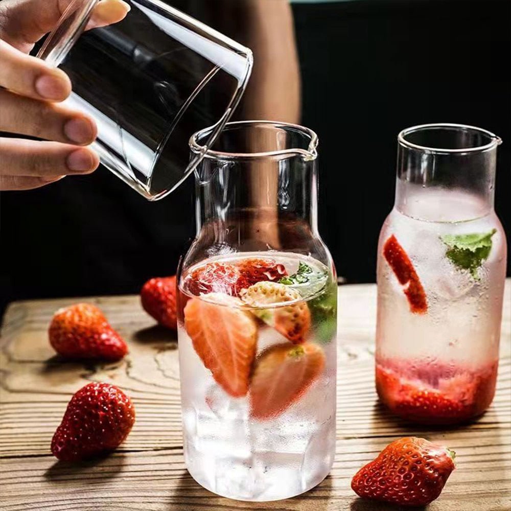 Transparent Water Carafe with Lid - Casatrail.com