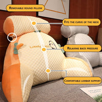 Thumbnail for Triangle Cushion Bedside Cartoon Sofa Pillow - Casatrail.com