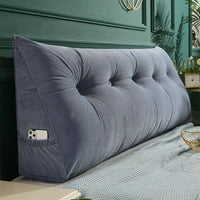 Thumbnail for Triangular Headboard Wedge Pillow with Removable Cover - Casatrail.com