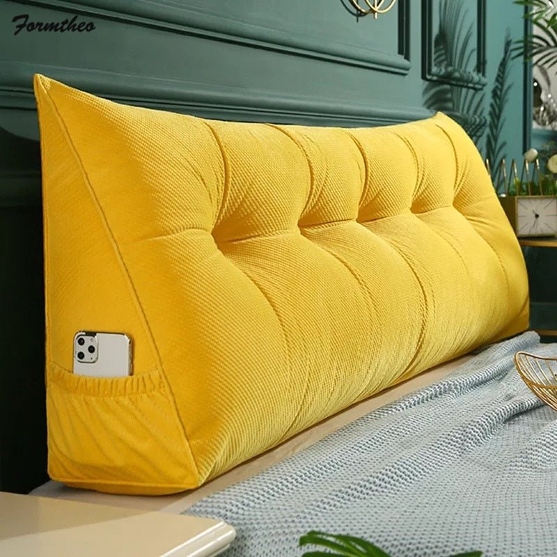 Triangular Headboard Wedge Pillow with Removable Cover - Casatrail.com