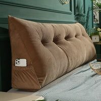 Thumbnail for Triangular Headboard Wedge Pillow with Removable Cover - Casatrail.com