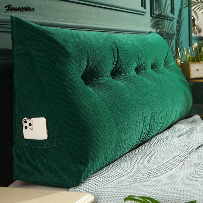 Triangular Headboard Wedge Pillow with Removable Cover - Casatrail.com