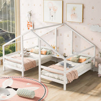 Thumbnail for Triangular Toddler House Bed for Twin Size - Casatrail.com