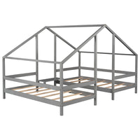 Thumbnail for Triangular Toddler House Bed for Twin Size - Casatrail.com