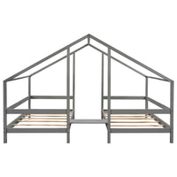 Thumbnail for Triangular Toddler House Bed for Twin Size - Casatrail.com