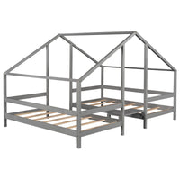 Thumbnail for Triangular Toddler House Bed for Twin Size - Casatrail.com