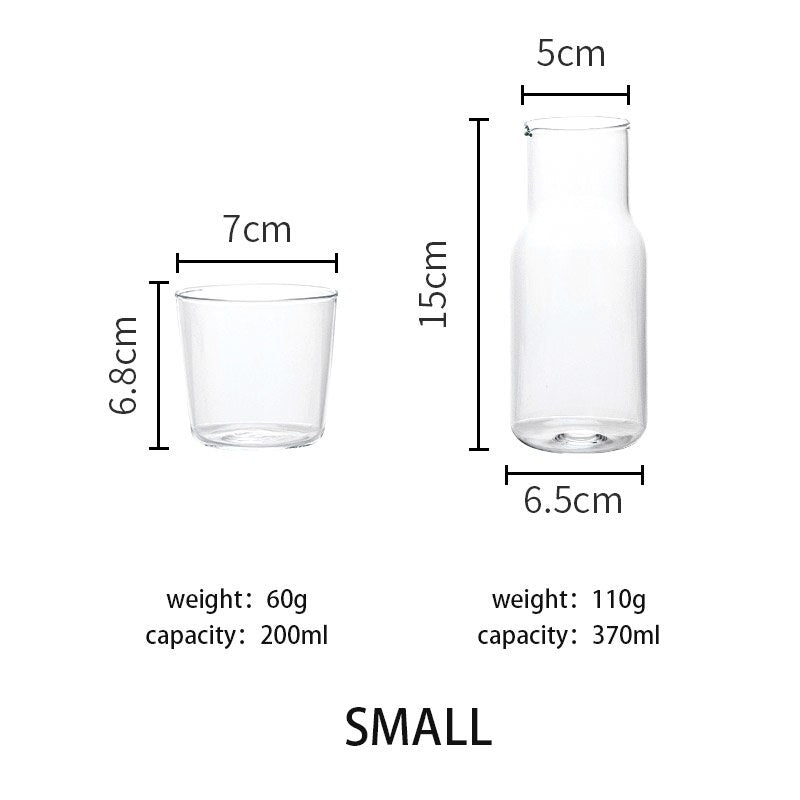 Tumbler Glass Water Carafe Set - Casatrail.com