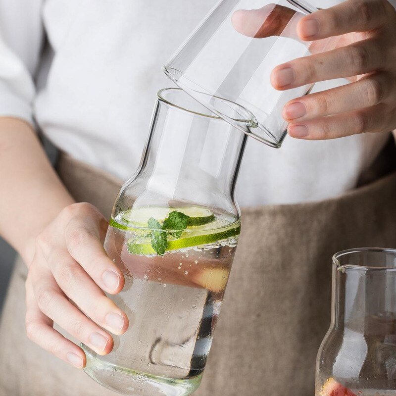 Tumbler Glass Water Carafe Set - Casatrail.com