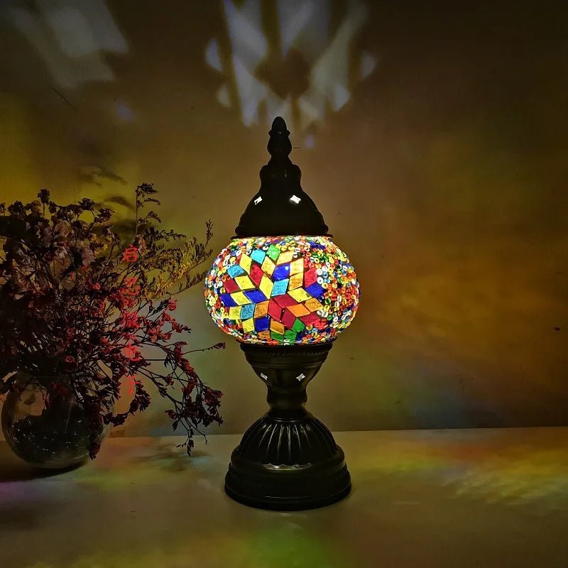 Turkish Mosaic Table Lamp - Casatrail.com