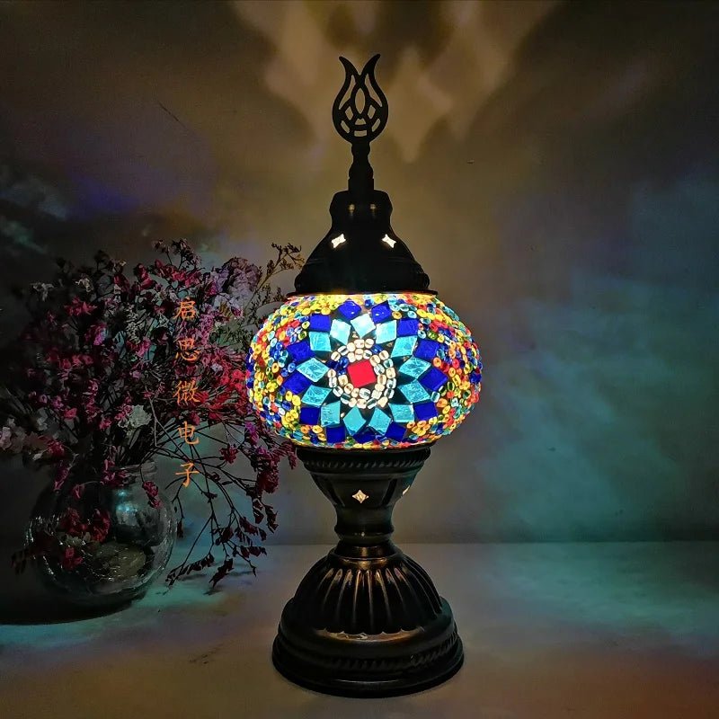 Turkish Mosaic Table Lamp - Casatrail.com