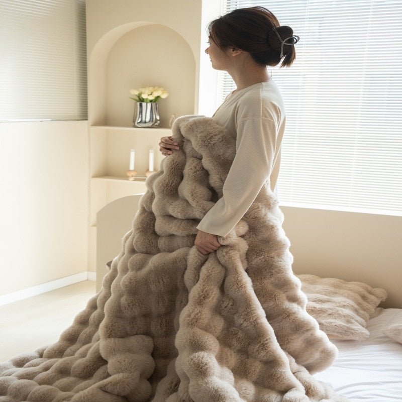 Tuscan Imitation Fur Blanket - Casatrail.com