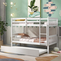 Thumbnail for Twin Bunk Bed with Drawer Trundle - Casatrail.com