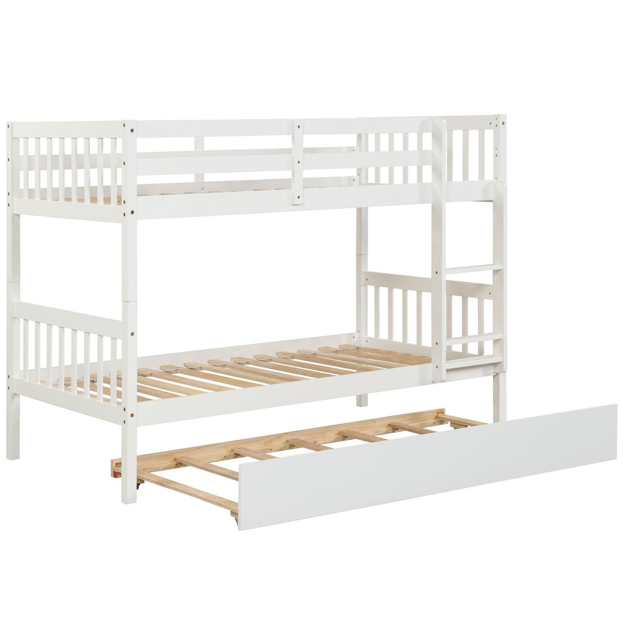 Twin Bunk Bed with Drawer Trundle - Casatrail.com