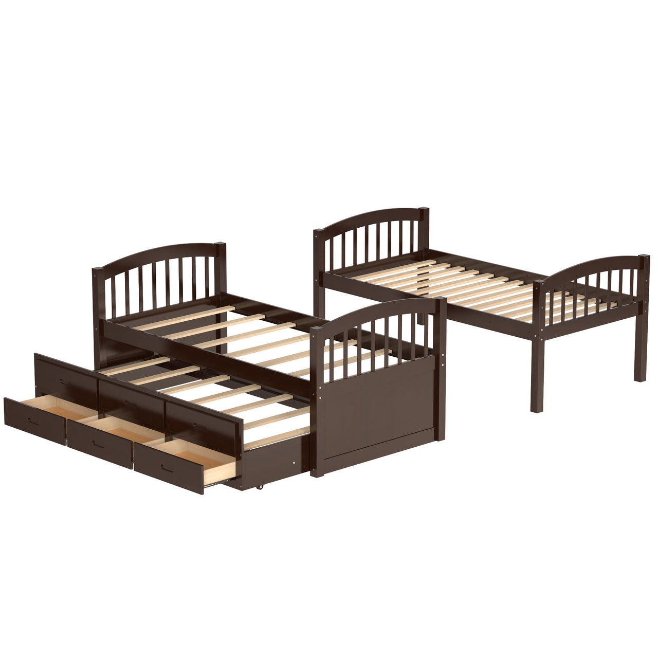 Twin Bunk Bed with Drawers - Casatrail.com