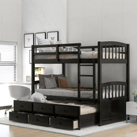 Thumbnail for Twin Bunk Bed with Drawers - Casatrail.com