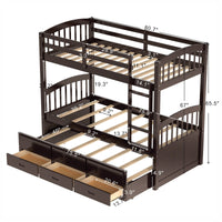 Thumbnail for Twin Bunk Bed with Drawers - Casatrail.com