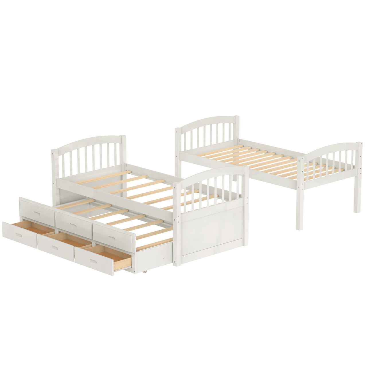 Twin Bunk Bed with Drawers - Casatrail.com