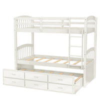 Thumbnail for Twin Bunk Bed with Drawers - Casatrail.com