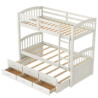 Thumbnail for Twin Bunk Bed with Drawers - Casatrail.com