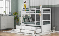 Thumbnail for Twin Bunk Bed with Drawers - Casatrail.com