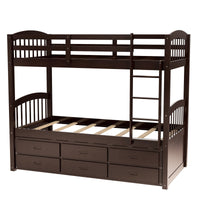 Thumbnail for Twin Bunk Bed with Drawers - Casatrail.com