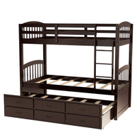 Thumbnail for Twin Bunk Bed with Drawers - Casatrail.com