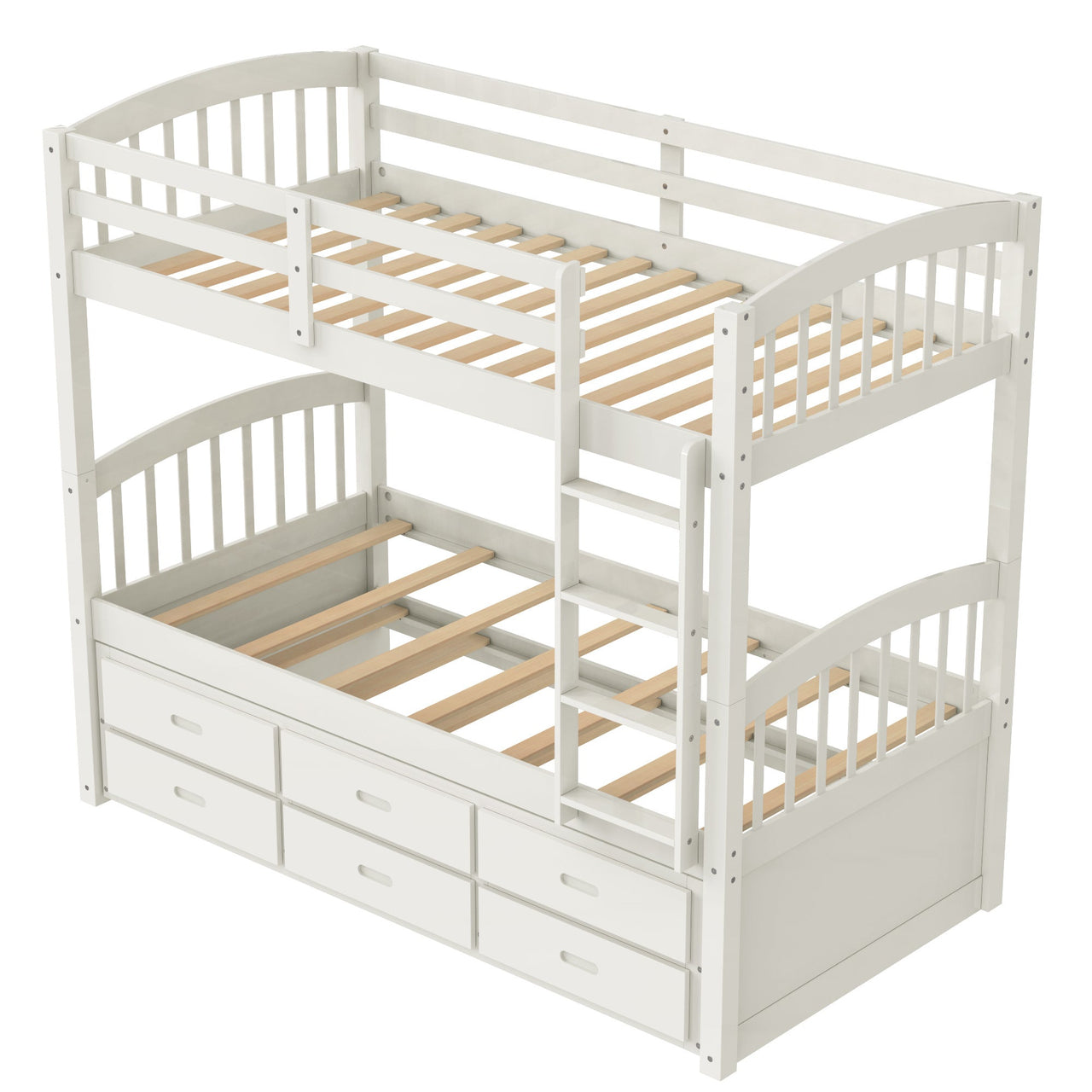 Twin Bunk Bed with Drawers - Casatrail.com