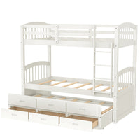 Thumbnail for Twin Bunk Bed with Drawers - Casatrail.com