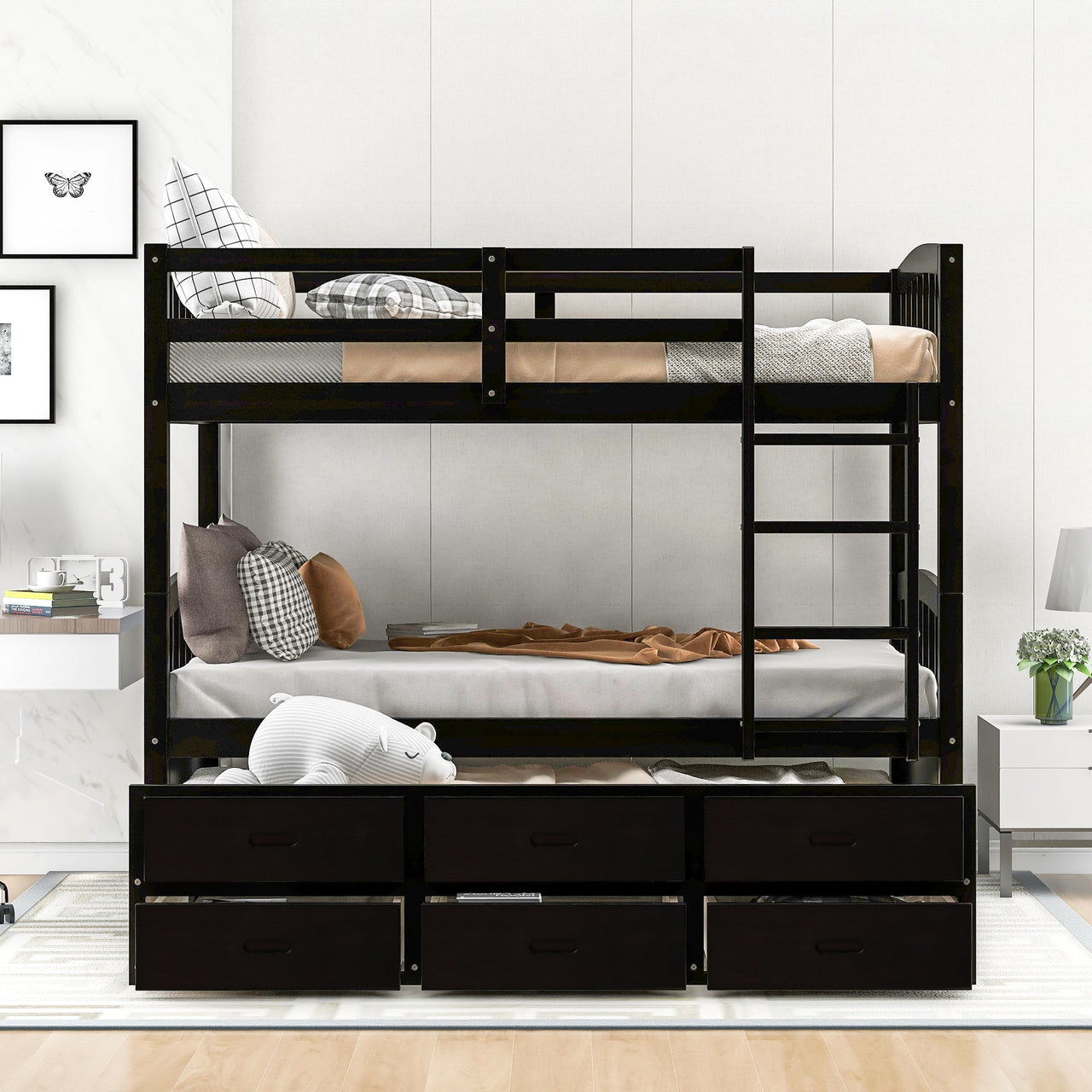 Twin Bunk Bed with Drawers - Casatrail.com