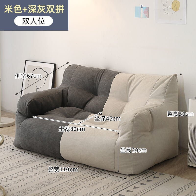 Two Seat Sofa In Dual Tone - Casatrail.com