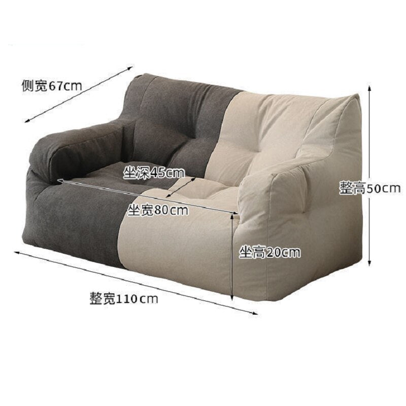 Two Seat Sofa In Dual Tone - Casatrail.com