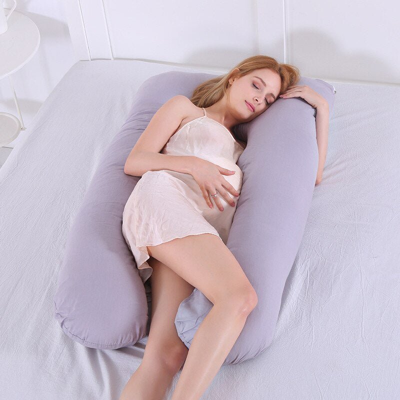 U - Shaped Pregnancy Pillow with Neck and Back Support - Casatrail.com