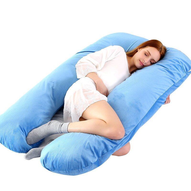 U - Shaped Pregnancy Pillow with Neck and Back Support - Casatrail.com