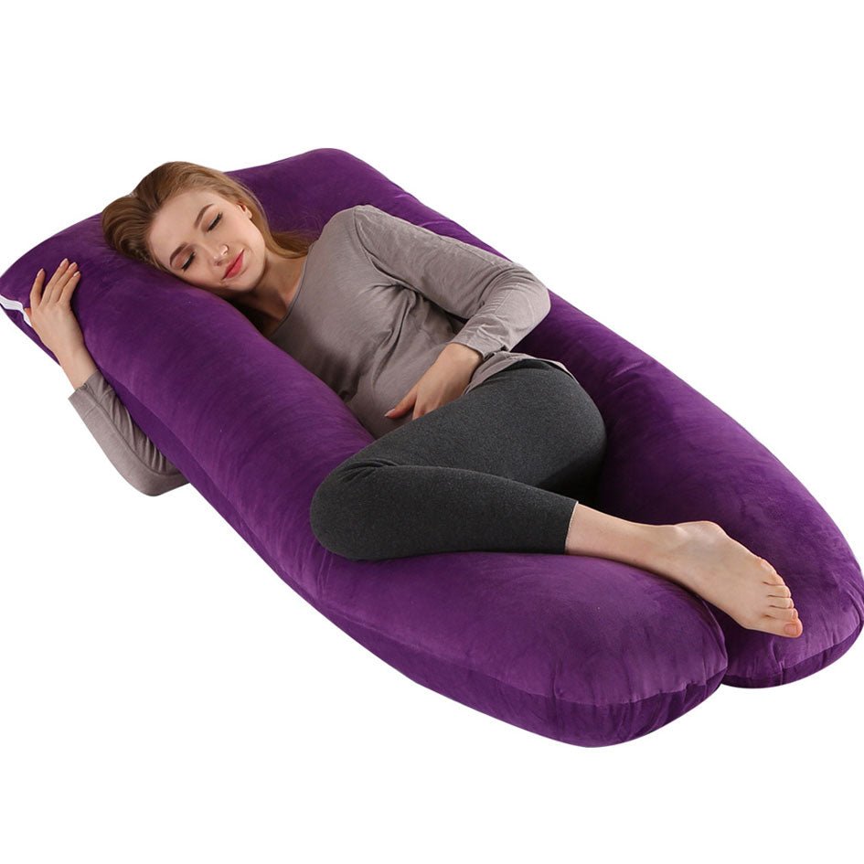 U - Shaped Pregnancy Pillow with Neck and Back Support - Casatrail.com