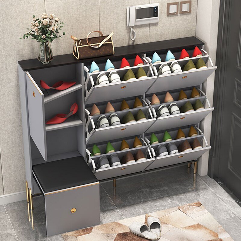 Ultra - thin Shoe Storage Bench - Casatrail.com