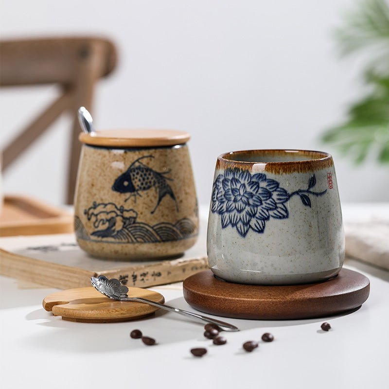 Underglaze Ceramic Handmade Pottery Mugs - Casatrail.com