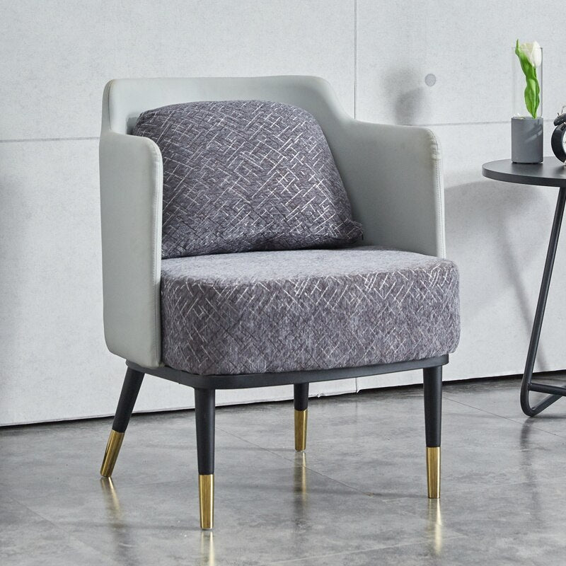Unique Iron Armrest Indoor Accent Chair - Casatrail.com