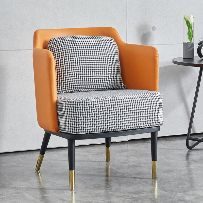 Unique Iron Armrest Indoor Accent Chair - Casatrail.com