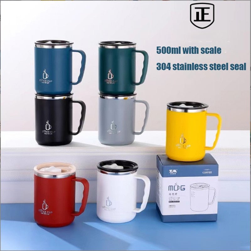 Unusual Tea Cup Set with Thermos Mug 500ml - Casatrail.com