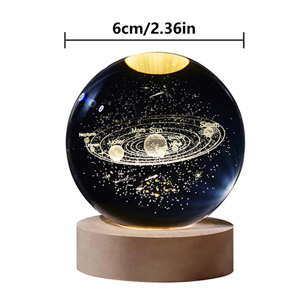 USB LED Galaxy Crystal Ball Lamp - Casatrail.com