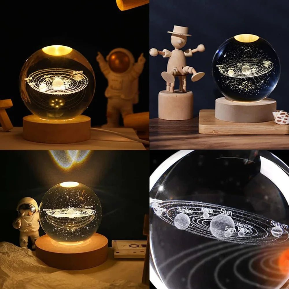 USB LED Galaxy Crystal Ball Lamp - Casatrail.com