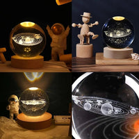 Thumbnail for USB LED Galaxy Crystal Ball Lamp - Casatrail.com